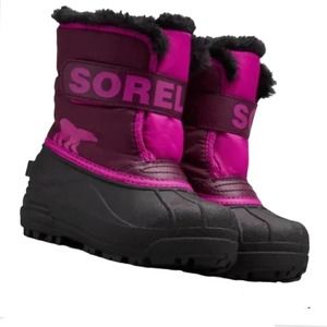 Sorel Kids Boots - Pink and Black